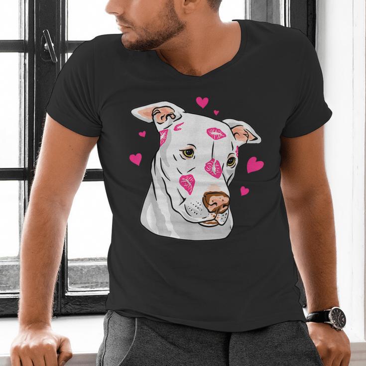 Pitbull Love Pitbull Moms Dads Men's V-Neck T-Shirt