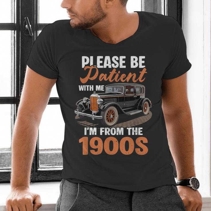 Please BePatient With-Me I'm From The 1900s Vintage Car Men's V-Neck T-Shirt Please BePatient With-Me I'm From The 1900s Vintage Car Men's V-Neck T-Shirt