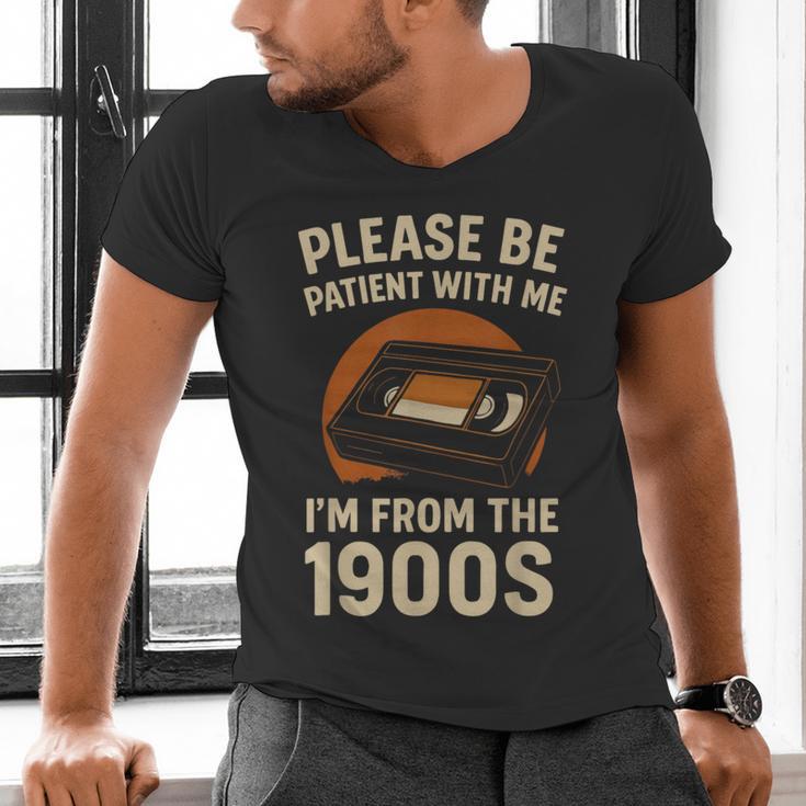 Please Be Patient I'm From The 1900s – Vintage Tape Men's V-Neck T-Shirt