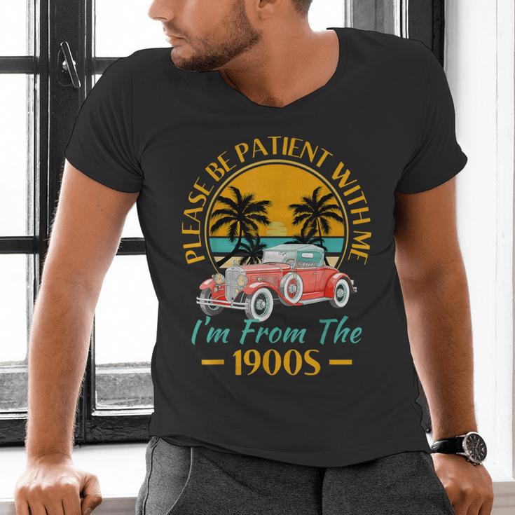 Please Be Patient With Me I'm From The 1900s Classic Car Men's V-Neck T-Shirt
