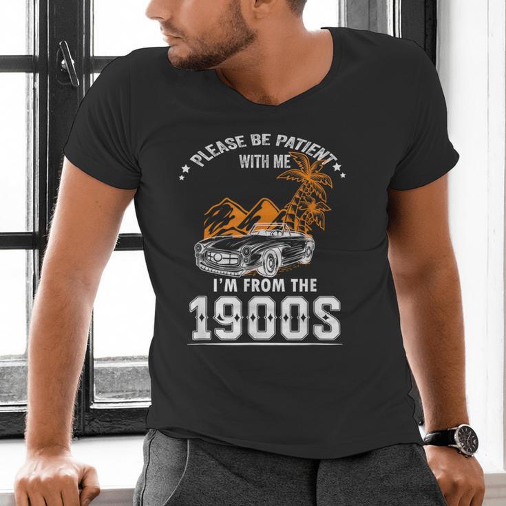 Please Be Patient I'm From The 1900s Classic Car Men's V-Neck T-Shirt Please Be Patient I'm From The 1900s Classic Car Men's V-Neck T-Shirt