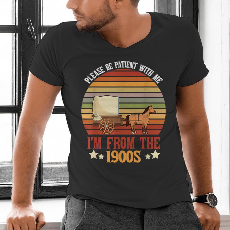 Please Be Patient With Me I'm From The 1900s Cool Dad Men's V-Neck T-Shirt Please Be Patient With Me I'm From The 1900s Cool Dad Men's V-Neck T-Shirt