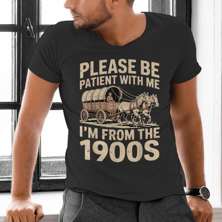 Please Be Patient With My I'm From The 1900s Retired Men's V-Neck T-Shirt