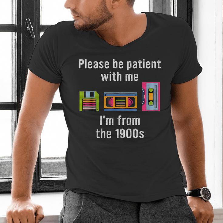 Please Be Patient With Me I'm From The 1900s Video Tape Men's V-Neck T-Shirt