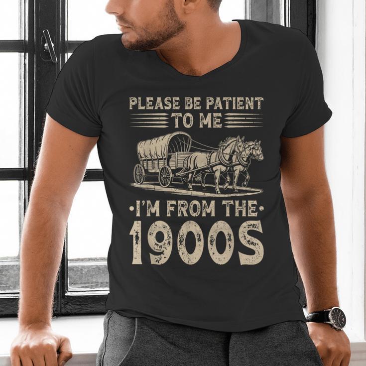 Please Be Patient To Me I'm From The 1900s Vintage Men's V-Neck T-Shirt Please Be Patient To Me I'm From The 1900s Vintage Men's V-Neck T-Shirt