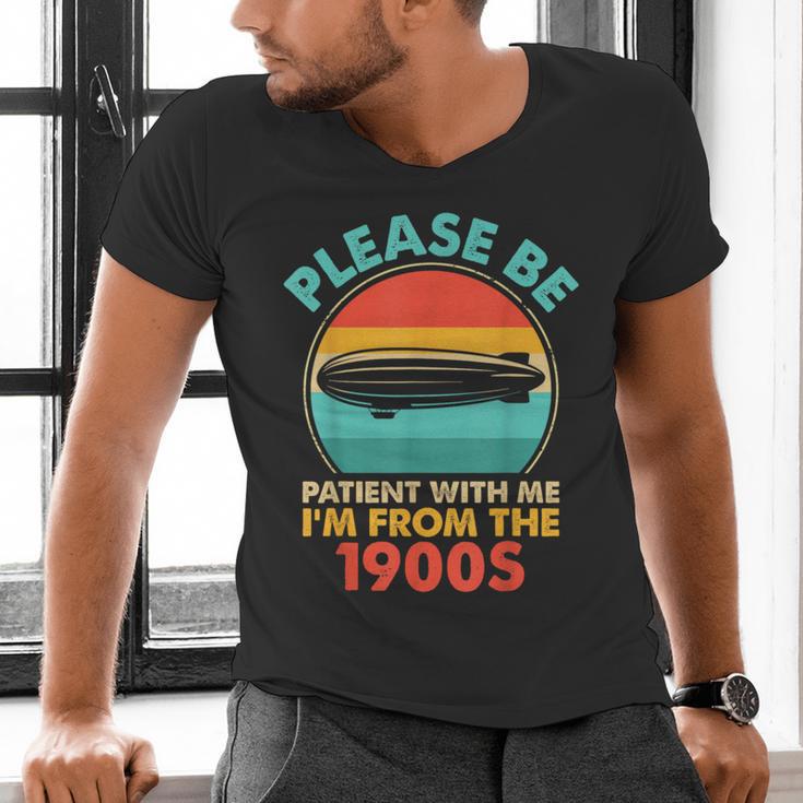 Please Be Patient I'm From The 1900s Vintage Zeppelin Men's V-Neck T-Shirt Please Be Patient I'm From The 1900s Vintage Zeppelin Men's V-Neck T-Shirt
