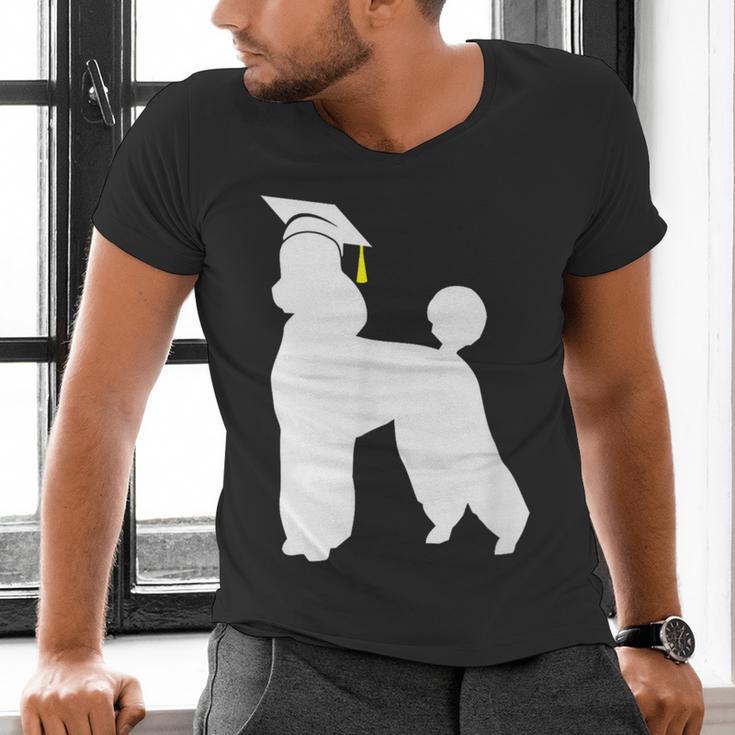 Poodle Graduation Dog Graduate Men's V-Neck T-Shirt