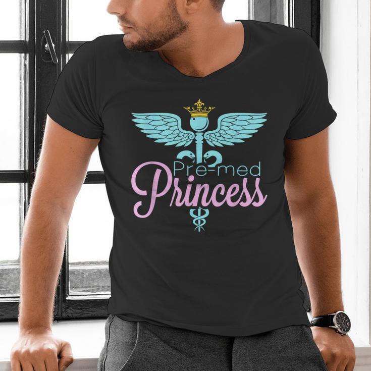 Pre-Med Women Pre Med Princess Graduation Men's V-Neck T-Shirt