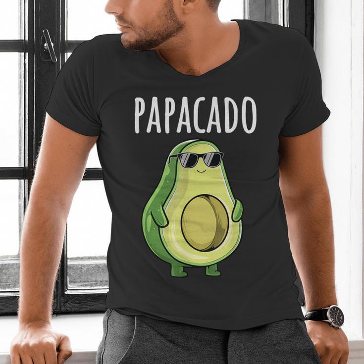 Pregnancy Announcement Shirts Men Dad Papacado Men's V-Neck T-Shirt