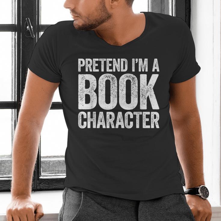 Pretend I'm A Book Character Shirt Adult Kids Costume Men's V-Neck T-Shirt