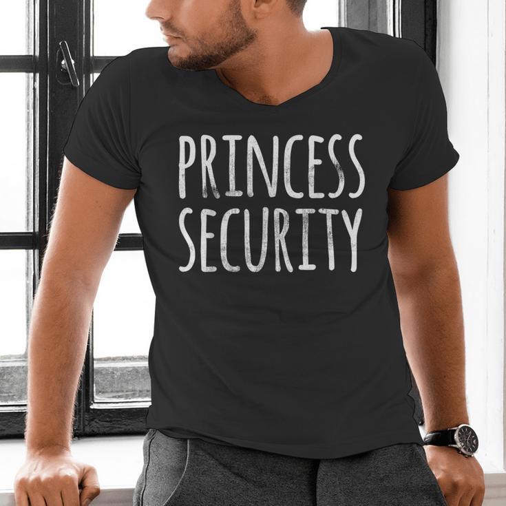 Princess Security Halloween Costume Dad Men Matching Easy Small Men's V-Neck T-Shirt Princess Security Halloween Costume Dad Men Matching Easy Small Men's V-Neck T-Shirt