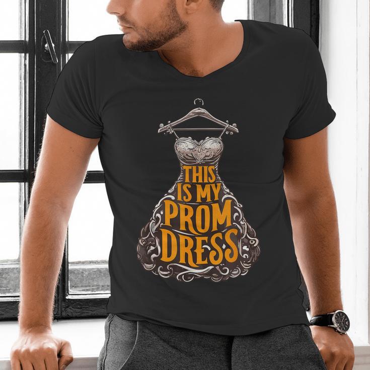Prom Dress Prom Night Graduation Men's V-Neck T-Shirt