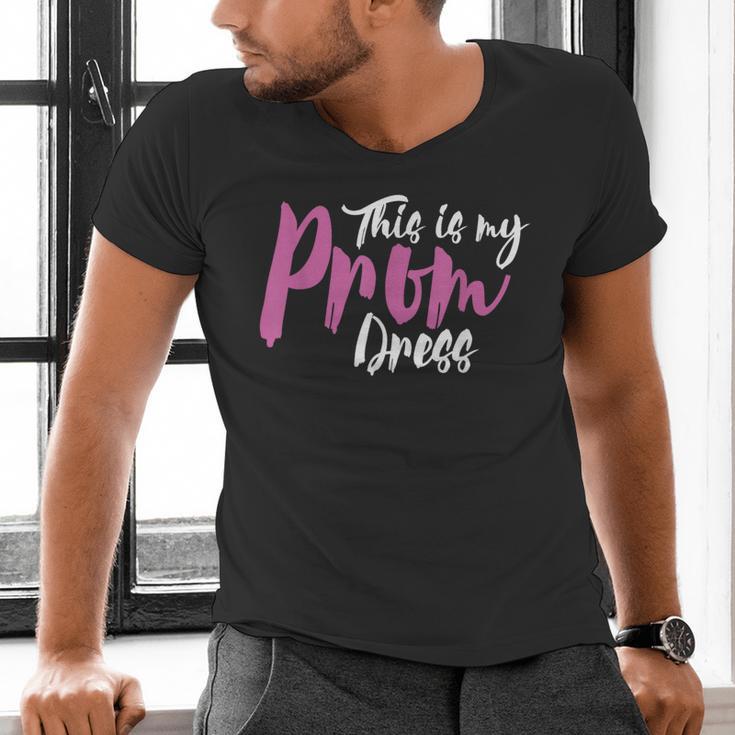 This Is My Prom Dress Shirt Senior Graduation Cute Tee Men's V-Neck T-Shirt