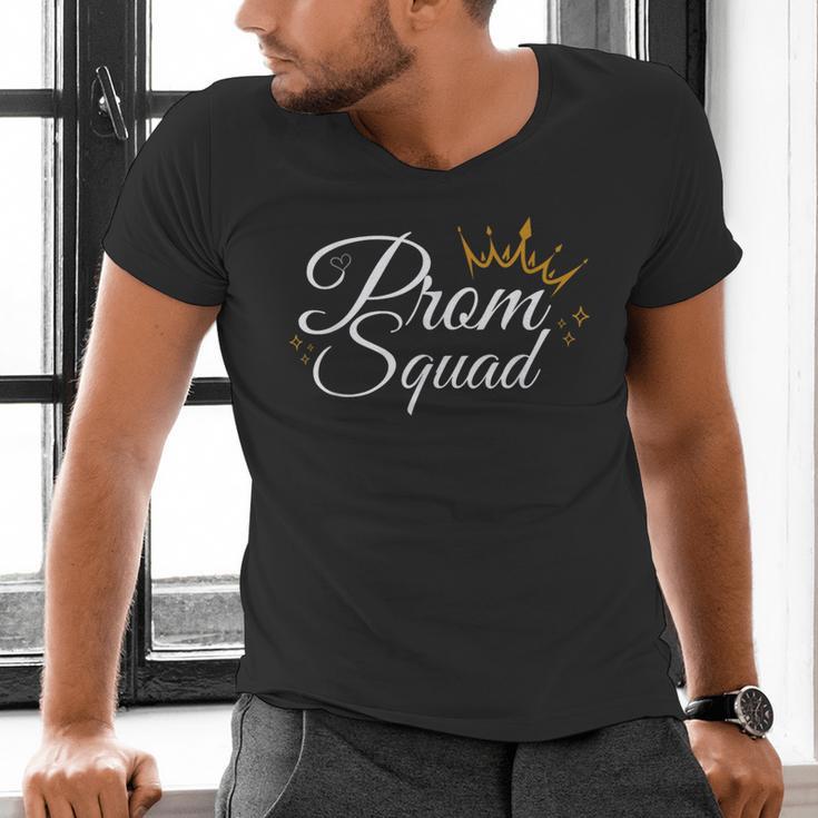Prom Squad School Graduation Party 2025 Friends Matching Men's V-Neck T-Shirt