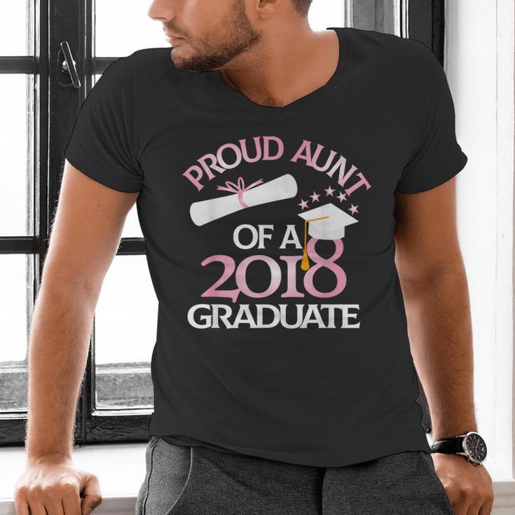 Proud Aunt Of a 2018 Graduate Auntie Graduation Men's V-Neck T-Shirt