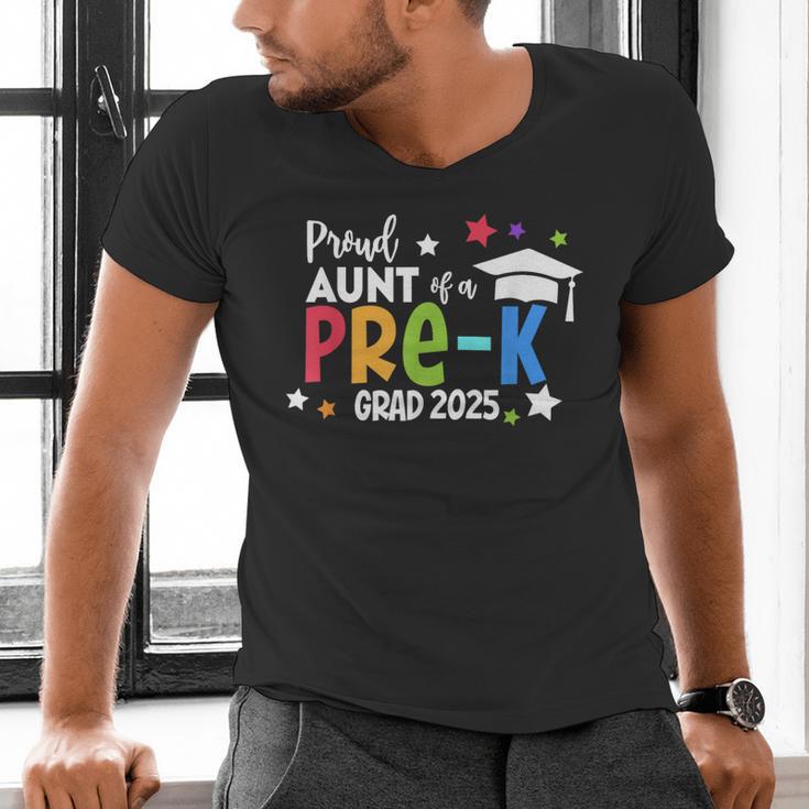 Proud Aunt Of A Pre-K 2025 Graduate Class Of 2025 Graduation Men's V-Neck T-Shirt