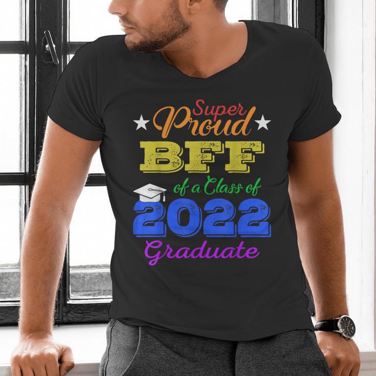 Proud Bff Of 2022 Graduate Class 2022 Graduation Family Men's V-Neck T-Shirt