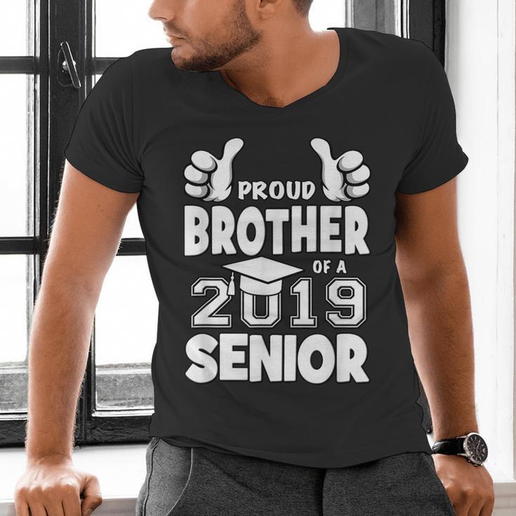 Proud Brother Of A 2019 Senior School Graduation Shirt Men's V-Neck T-Shirt