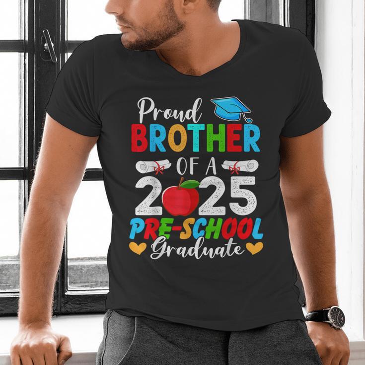 Proud Brother Of a 2025 Preschool Graduate Graduation Men's V-Neck T-Shirt
