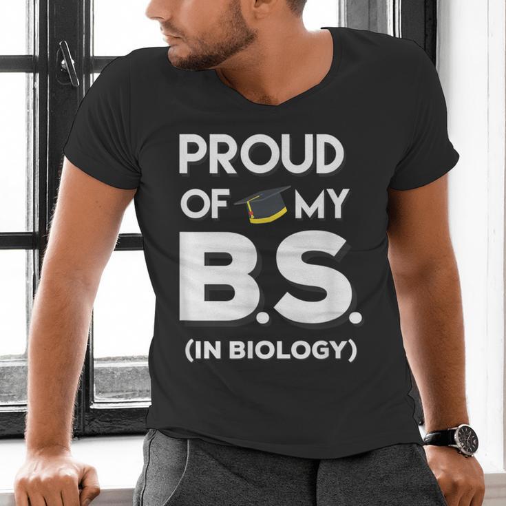 Proud Of My BS In Biology Graduation T-Shirt Men's V-Neck T-Shirt