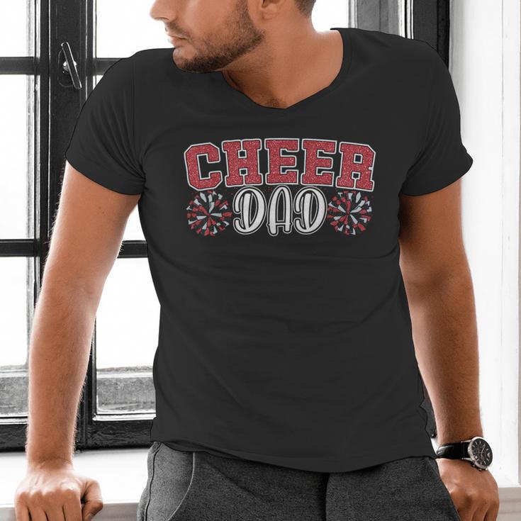 Proud Cheer Dad My Favorite Cheerleader Calls Me Daddy Men Men's V-Neck T-Shirt Proud Cheer Dad My Favorite Cheerleader Calls Me Daddy Men Men's V-Neck T-Shirt