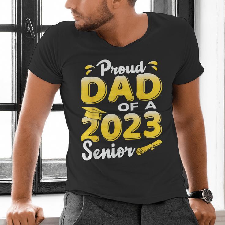Proud Dad Of A 2023 Senior Graduation Men's V-Neck T-Shirt