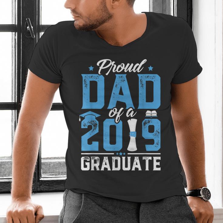 Proud Dad Of A Class Of 2019 Graduate TShirt Graduation Men's V-Neck T-Shirt