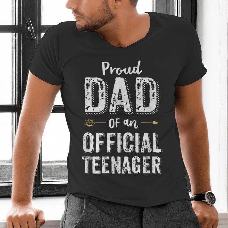 Proud Dad Of An Official TeenagerShirt Birthday Outfit Men's V-Neck T-Shirt
