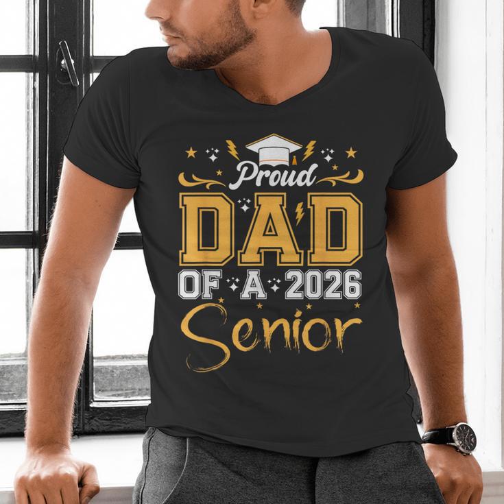 Proud Dad Of A Senior 2026 Class Of 2026 Graduate Men's V-Neck T-Shirt