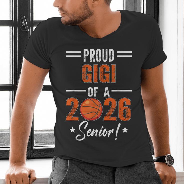Proud GIGI Of 2026 Senior Basketball Student Graduation Men's V-Neck T-Shirt