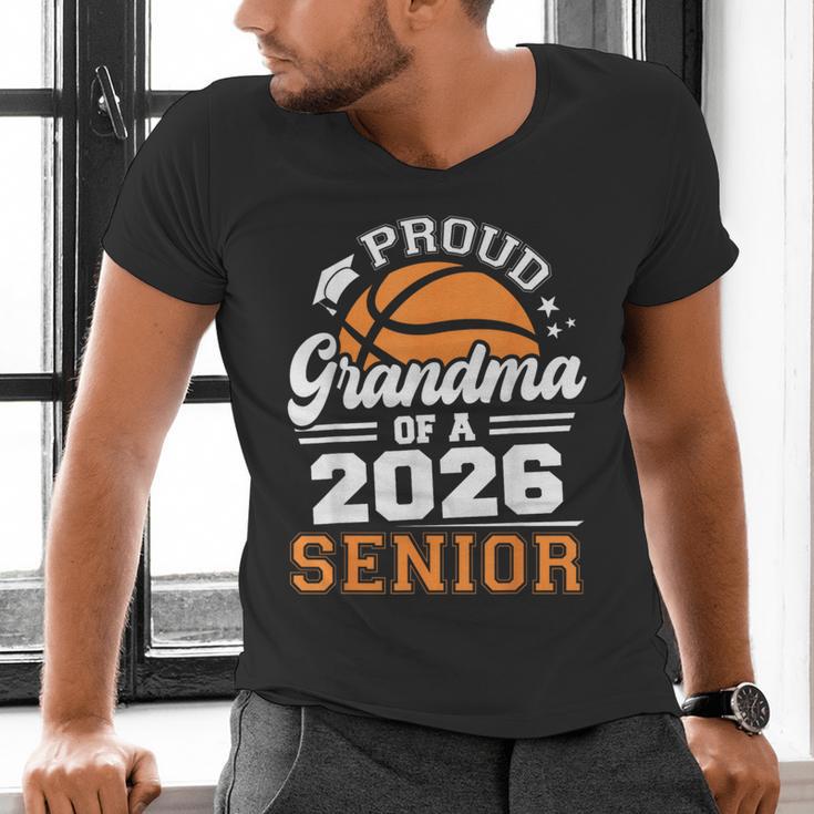 Proud Grandma Of A 2026 Senior Basketball Graduation Men's V-Neck T-Shirt