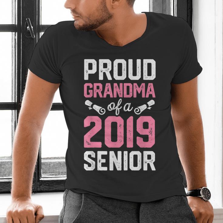 Proud Grandma Of A Class 2019 SeniorShirt Graduation Men's V-Neck T-Shirt