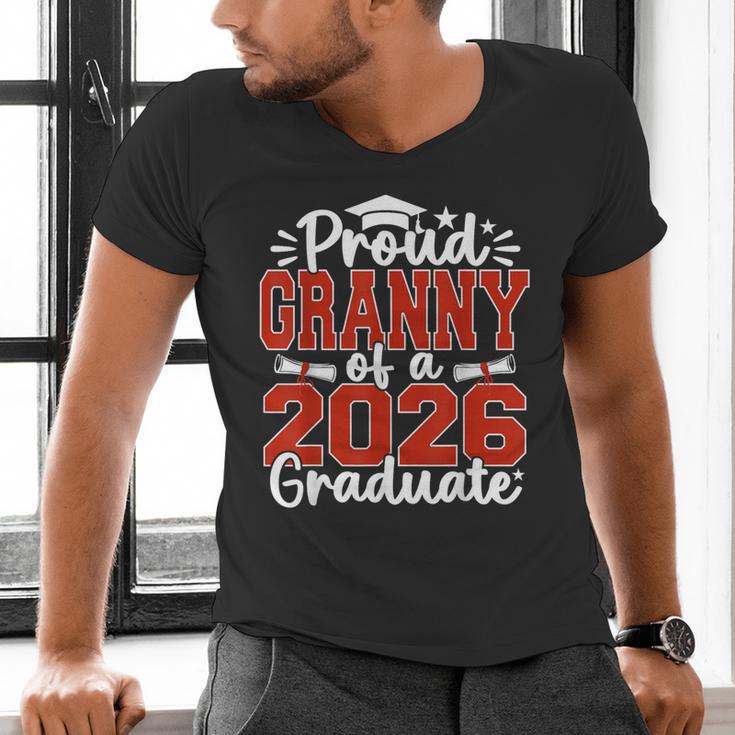 Proud Granny Of A Class Of 2026 Graduate Senior Graduation Men's V-Neck T-Shirt