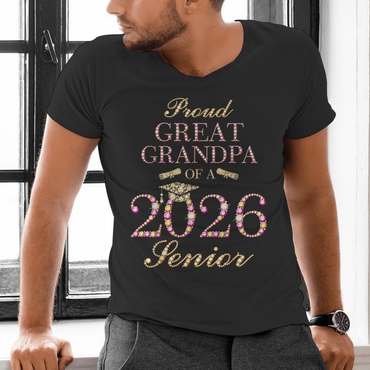 Proud Great Grandpa Of A 2026 Senior Graduate Graduation Men's V-Neck T-Shirt