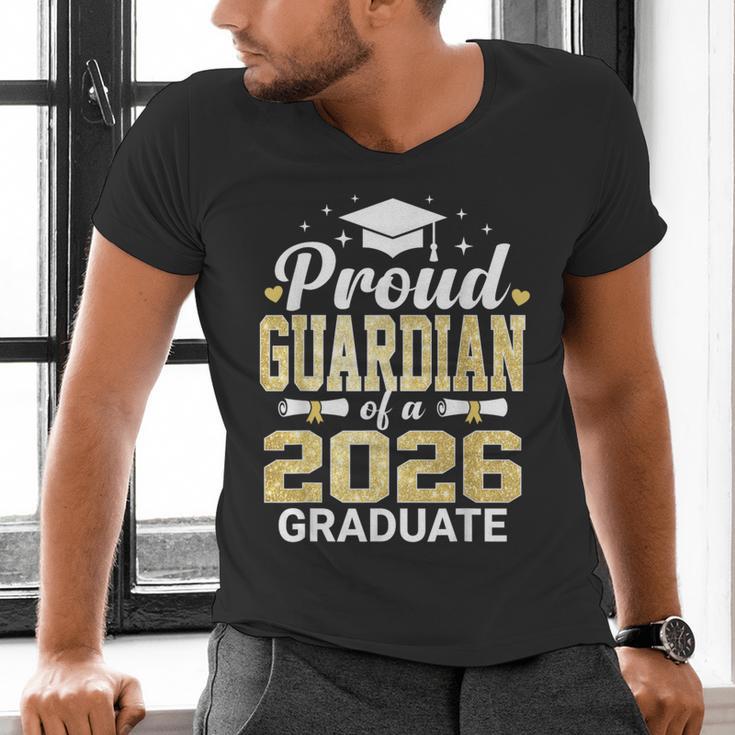 Proud Guardian Of A 2026 Graduate Class Of Graduation Men's V-Neck T-Shirt