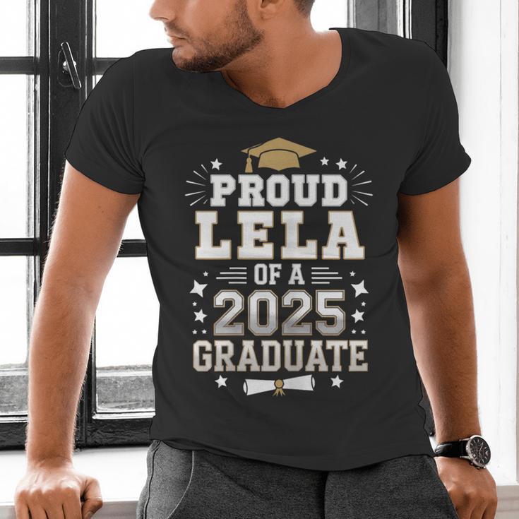 Proud Lela Of A Class Of 2025 Graduate Senior Graduation Men's V-Neck T-Shirt