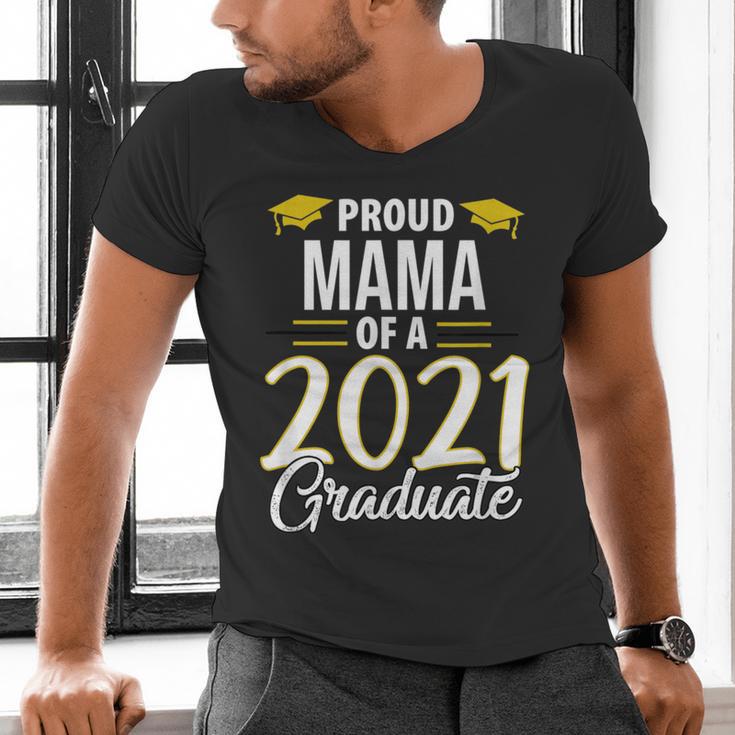 Proud Mama Of A 2021 Graduate Graduation Clothes MBA PhD Men's V-Neck T-Shirt