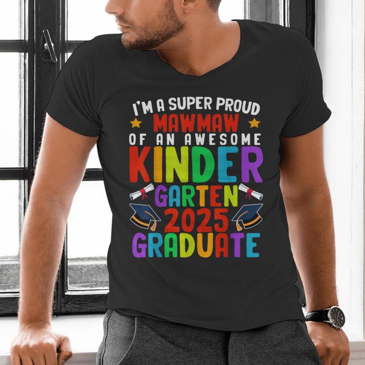Proud MAWMAW Of Awesome Kindergarten Pre-K Graduation 2025 Men's V-Neck T-Shirt