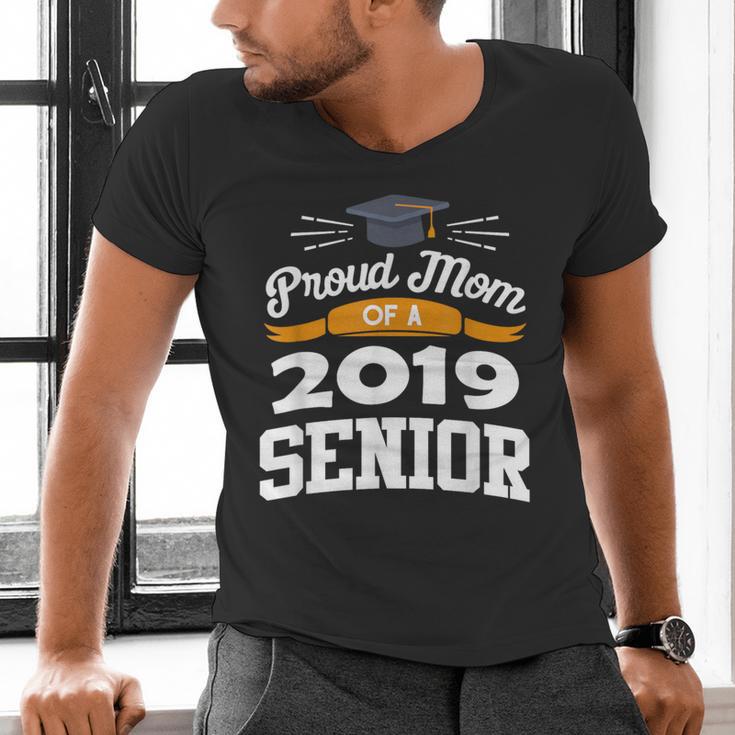 Proud Mom Of A 2019 Senior Graduation Class Outfit T-Shirt Men's V-Neck T-Shirt