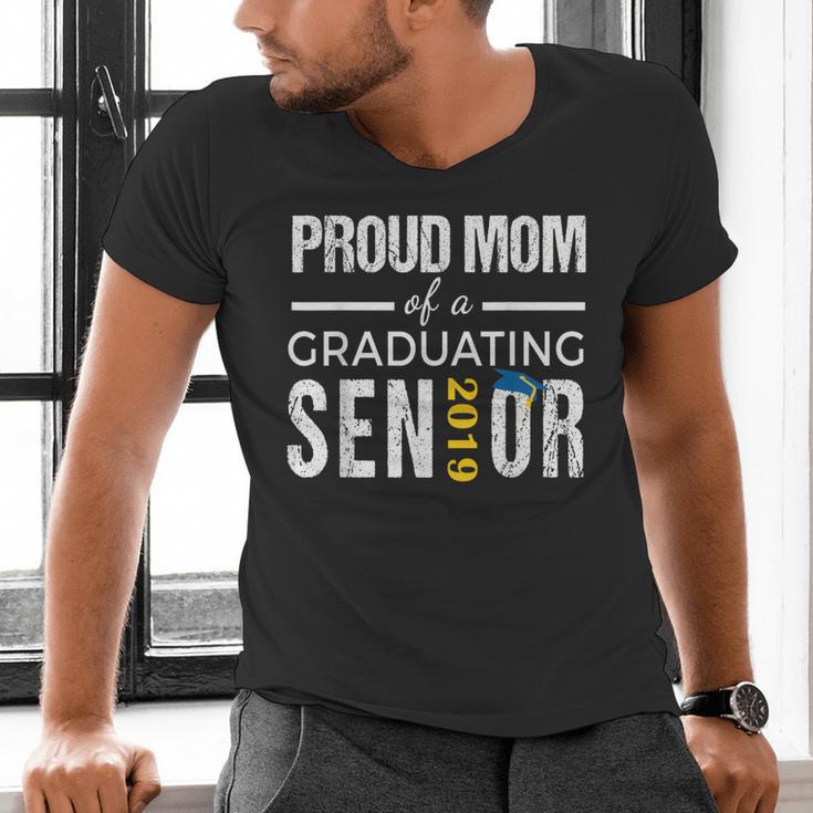 Proud Mom Of 2019 Senior Graduation Shirt Graduate Men's V-Neck T-Shirt