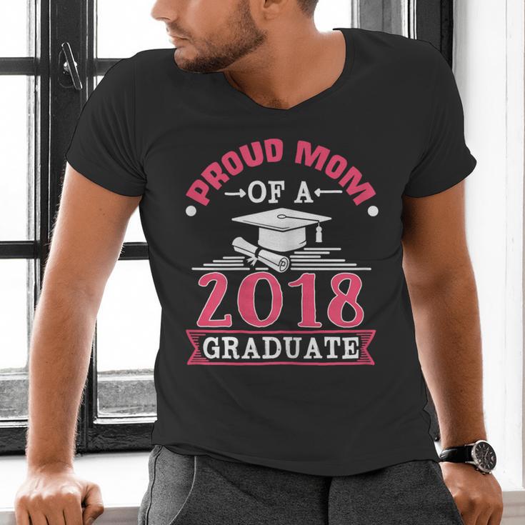 Proud Mom Of A Class 2018 Graduate Graduation T-Shirt Men's V-Neck T-Shirt