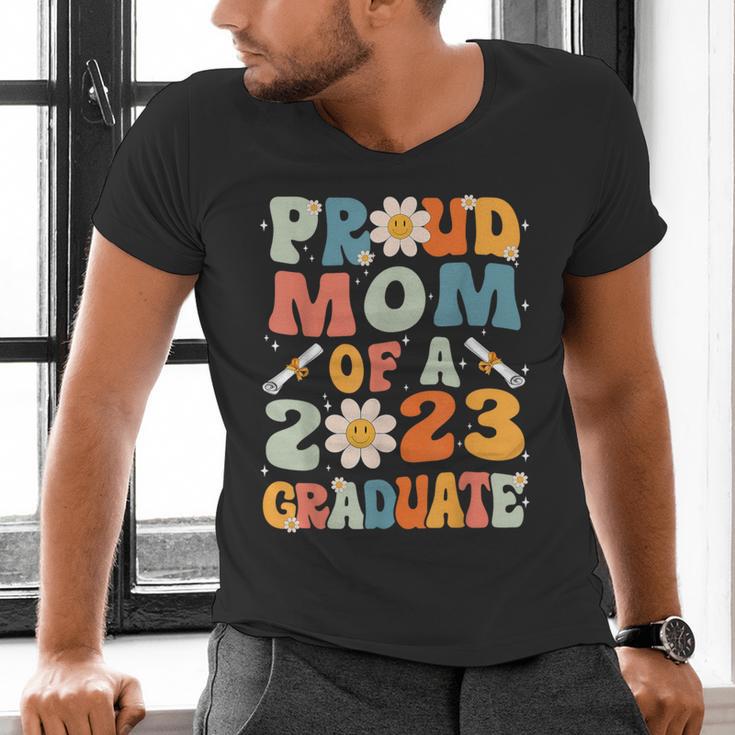 Proud Mom Of A Class Of 2023 Graduated Graduation Women Men's V-Neck T-Shirt