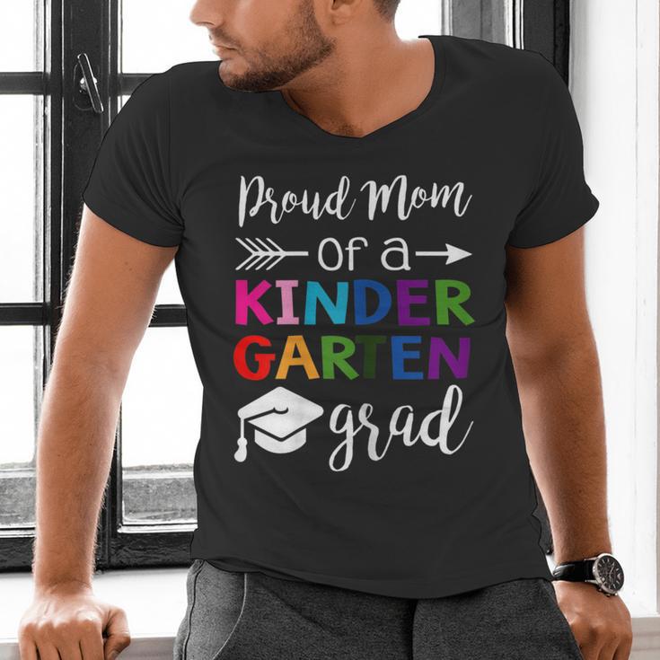 Proud Mom Of A Kindergarten Grad Shirt Graduation Men's V-Neck T-Shirt