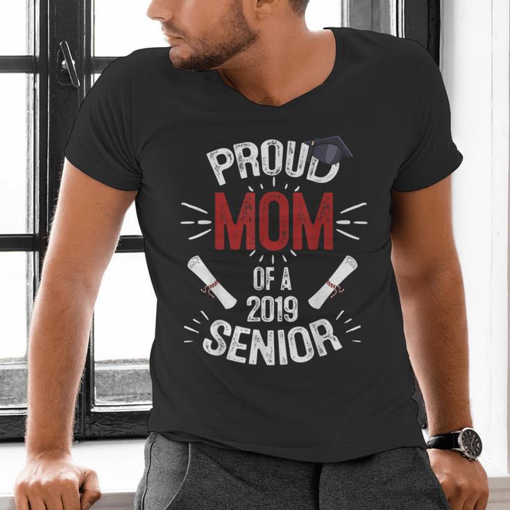 Proud Mom Mother Of a 2019 Graduate TShirt Graduation Men's V-Neck T-Shirt