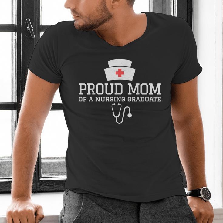 Proud Mom Of a Nursing Graduate Nurse Senior 2026 Graduation Men's V-Neck T-Shirt