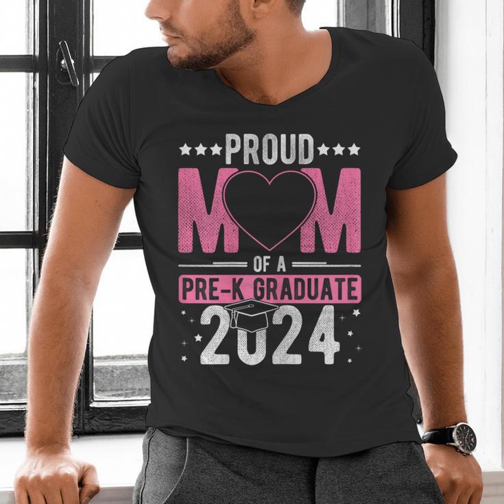 PROUD MUM OF A Pre-K GRAD 2024 Pre-K Graduation 2024 Mom Men's V-Neck T-Shirt