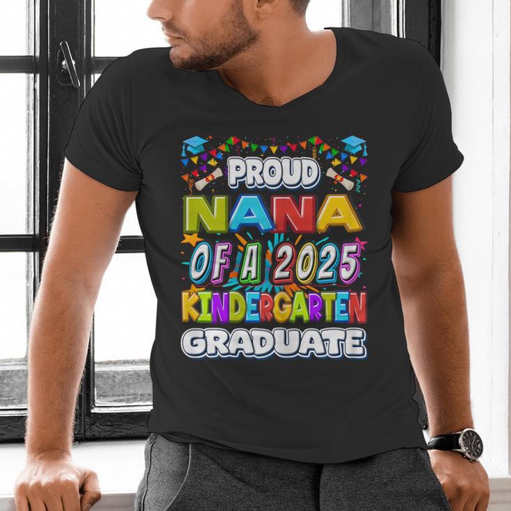 Proud NANA Of a 2025 Kindergarten Graduate Graduation Men's V-Neck T-Shirt