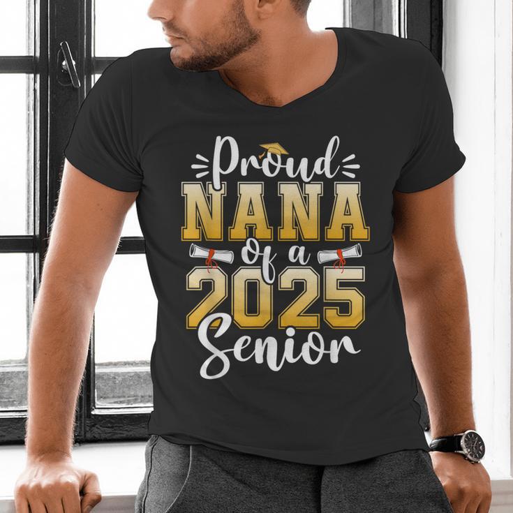 Proud Nana Of A Class Of 2025 Senior Graduation Men's V-Neck T-Shirt Proud Nana Of A Class Of 2025 Senior Graduation Men's V-Neck T-Shirt