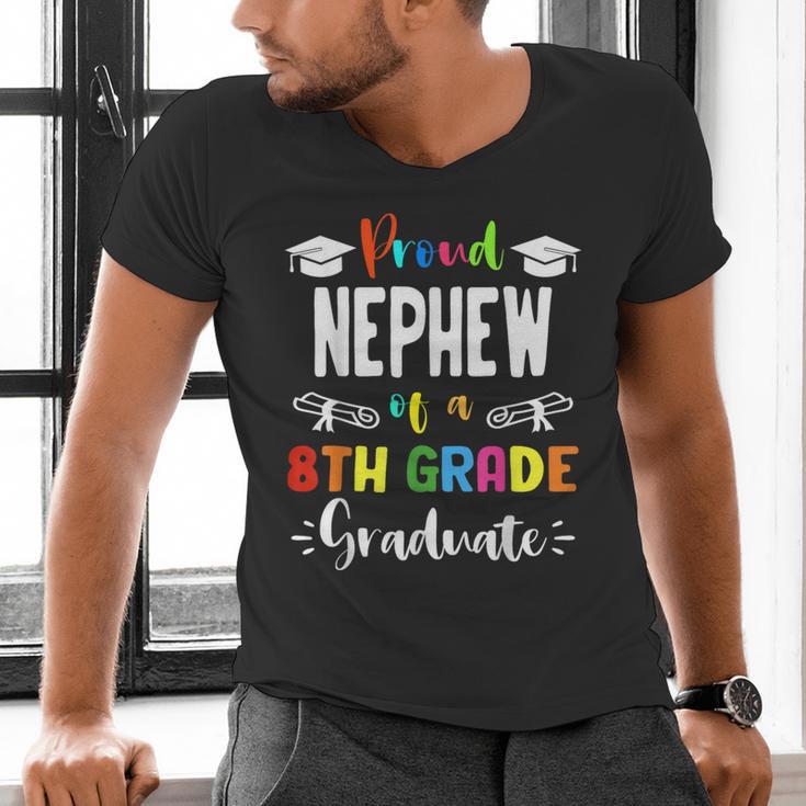Proud NEPHEW Of A 8th Grade Graduate Graduation 2024 Class Men's V-Neck T-Shirt