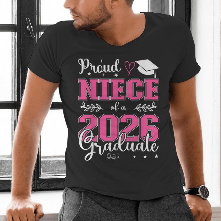 Proud Niece Of a Class Of 2026 Graduate For Graduation Men's V-Neck T-Shirt